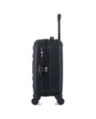 4 Valises 4 roues simples Liam-M 75/65/55/46 cm noires