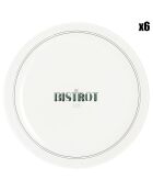 6 transparente Dessertteller von Gabin - D.20,5 cm