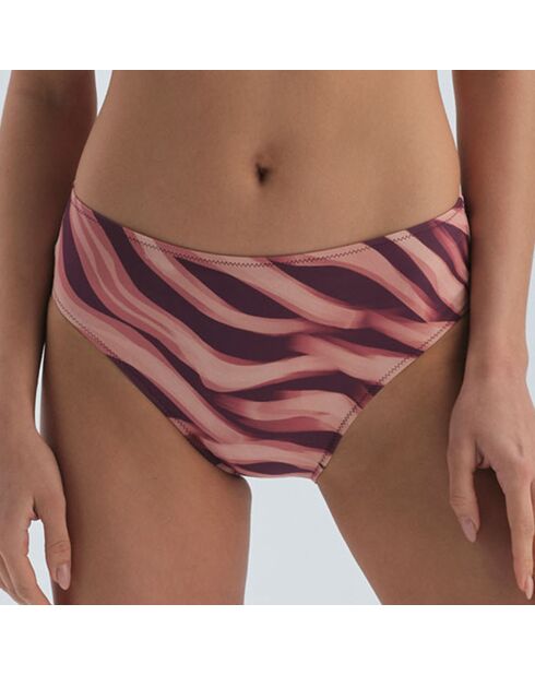 Braguitas de bikini Chloé burdeos y beige