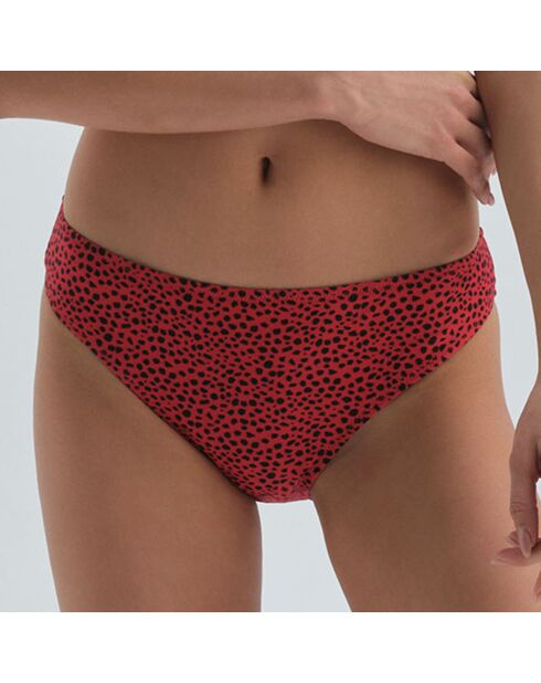 Bas de maillot de bain Heather rouge/noir