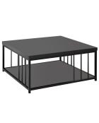 Table basse Zenn anthracite/noir - 90x90x40 cm