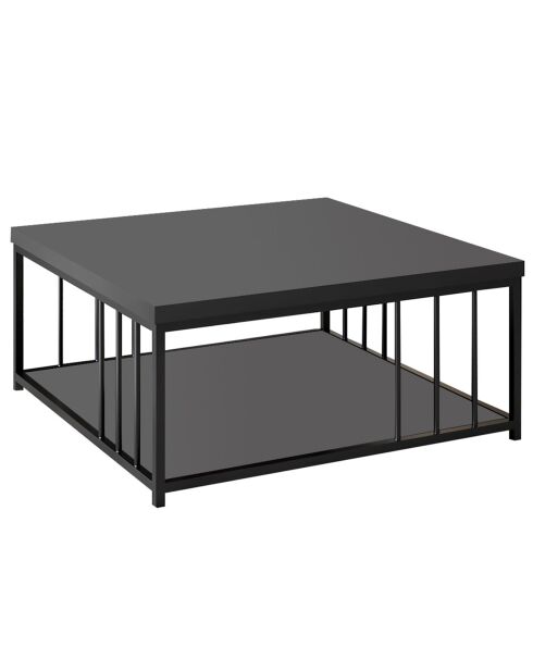 Table basse Zenn anthracite/noir - 90x90x40 cm