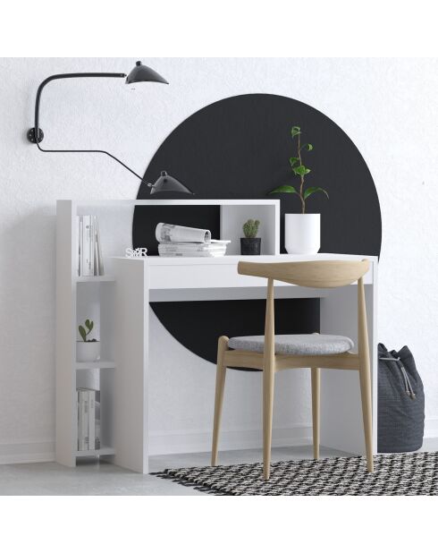 Bureau trella blanc - 95x117x45 cm