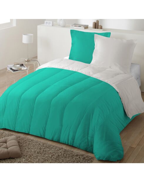 Couette Bicolore vert/gris