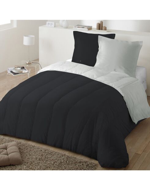 Couette Bicolore anthracite/gris