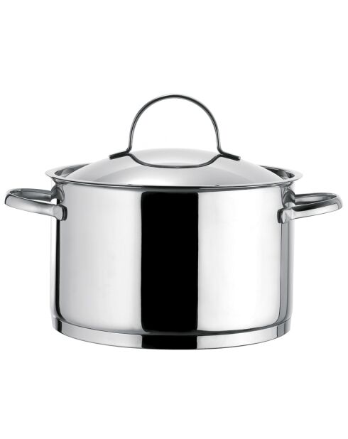 Faitout avec couvercle + Cuit vapeur Universel Elysée induction gris - 5L
