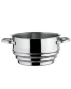 Faitout avec couvercle + Cuit vapeur Universel Elysée induction gris - 5L