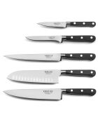 Bloc magnétique 5 couteaux de cuisine Origin noir/gris