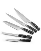 Bloc magnétique 5 couteaux de cuisine Origin noir/gris