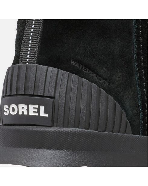 Boots fourrées en Suédine Imperméables Kinetic™ noires