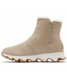 Boots fourrées en Suédine Imperméables Kinetic™ beiges