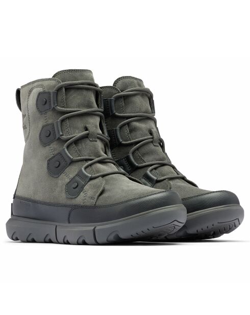 Boots en Velours de Cuir imperméables Sorel Explorer™ grises