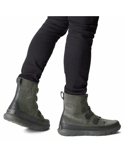 Boots en Velours de Cuir imperméables Sorel Explorer™ grises