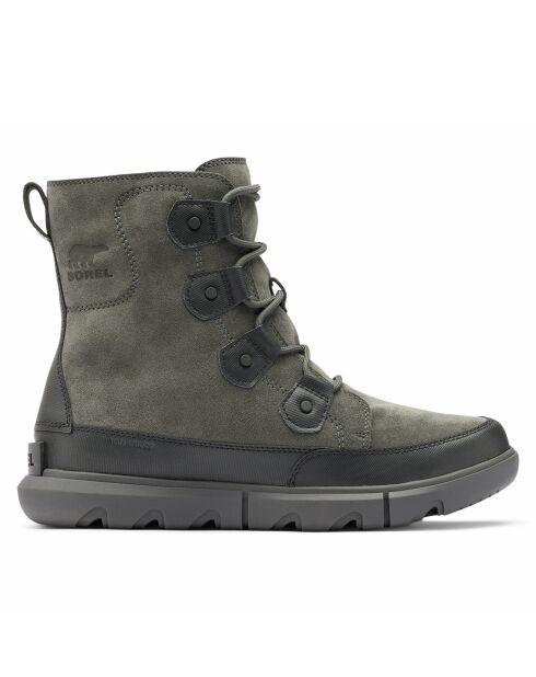 Boots en Velours de Cuir imperméables Sorel Explorer™ grises