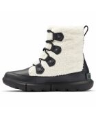 Boots fourrées imperméables Explorer™ II Joan Cozy blanc/noir