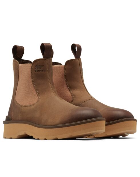 Chelsea boots en Cuir imperméables Hi-Line™ marron