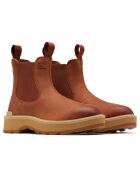 Chelsea boots en Cuir imperméables Hi-Line™ marron