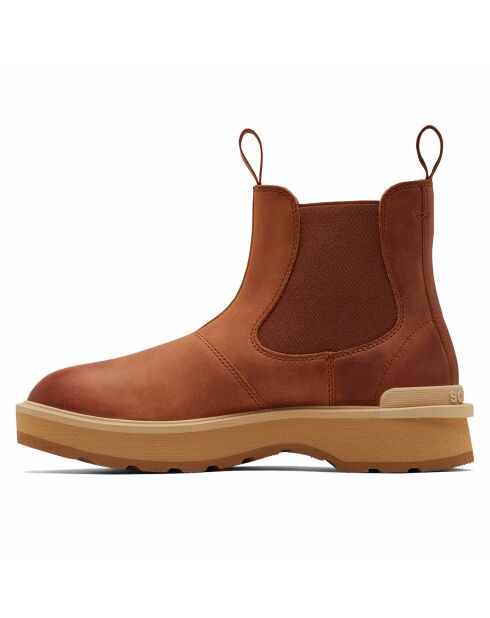 Chelsea boots en Cuir imperméables Hi-Line™ marron