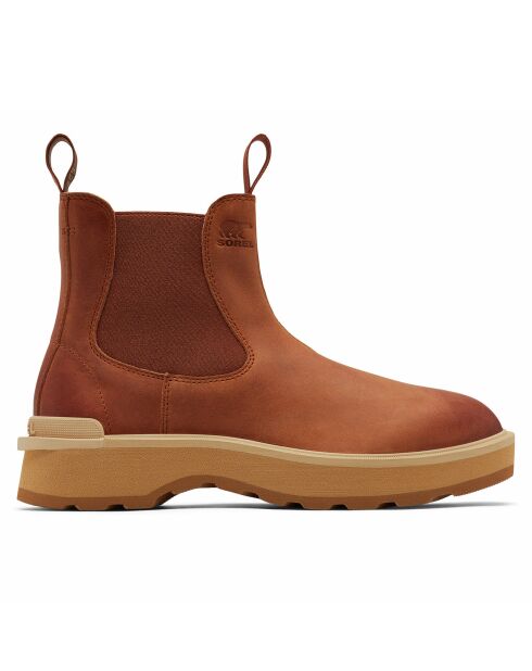 Chelsea boots en Cuir imperméables Hi-Line™ marron