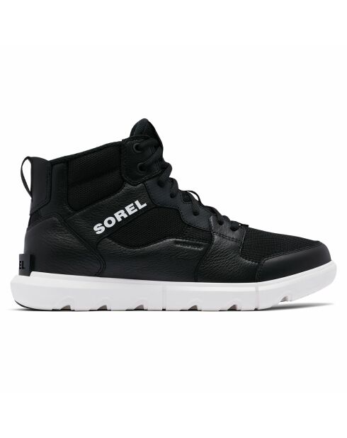 Sneakers en Cuir & Maille imperméables Sorel Explorer™ noires