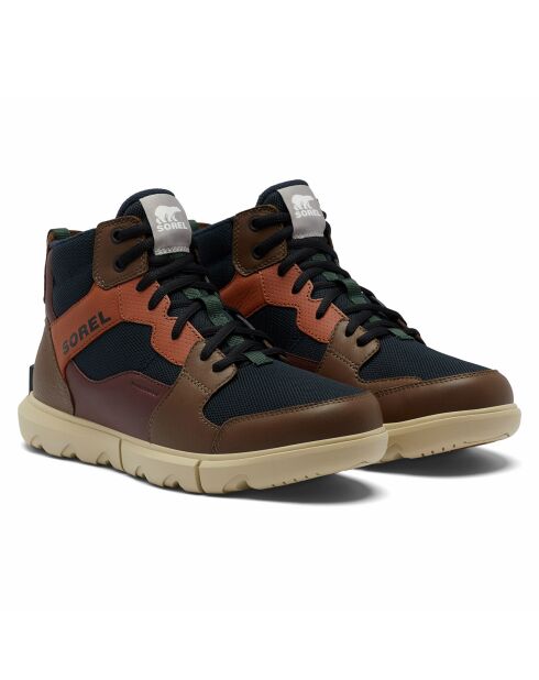 Sneakers en Cuir & Maille imperméables Sorel Explorer™ bleu/marron