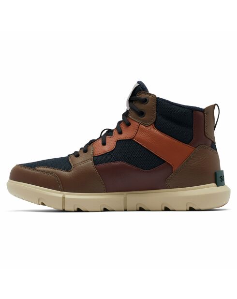 Sneakers en Cuir & Maille imperméables Sorel Explorer™ bleu/marron