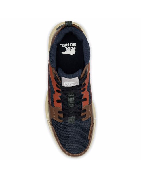 Sneakers en Cuir & Maille imperméables Sorel Explorer™ bleu/marron
