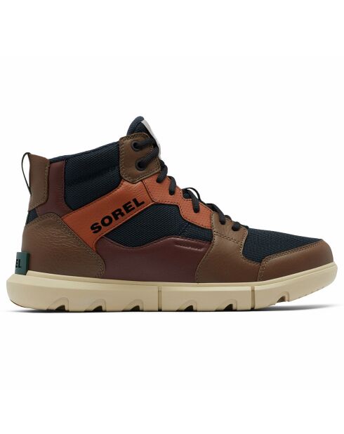 Sneakers en Cuir & Maille imperméables Sorel Explorer™ bleu/marron