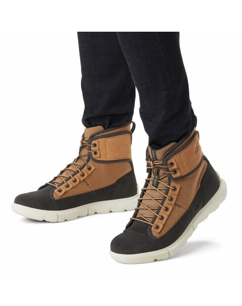 Sneakers en Velours de Cuir & Nylon imperméables Sorel Explorer™ Mission marron