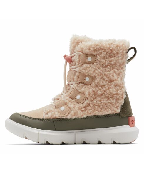 Boots fourrées imperméables Sorel Explorer™ Cozy beiges