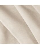 Canapé Velours Tulum 3 Places beige clair - 259x85x74 cm