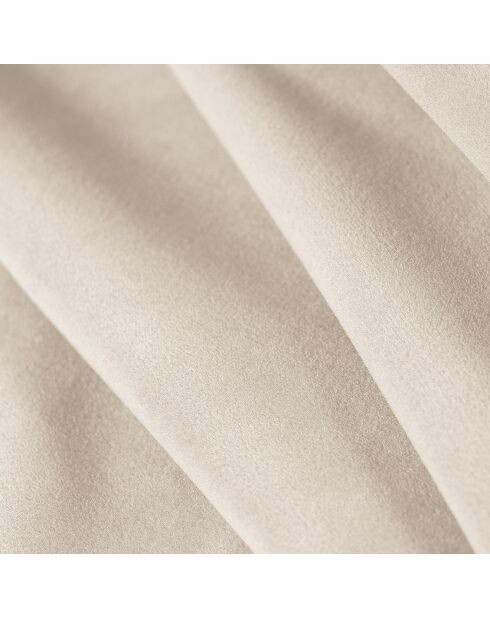 Canapé d'angle Réversible Velours Tulum 5 Places beige clair - 252x252x74 cm
