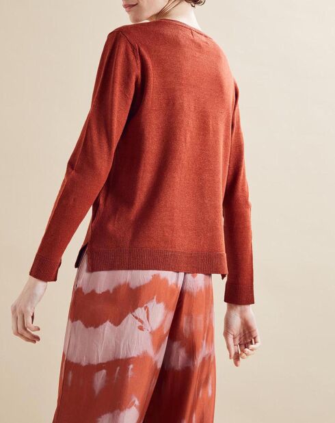 Pull en Lin mélangé Napoli terra