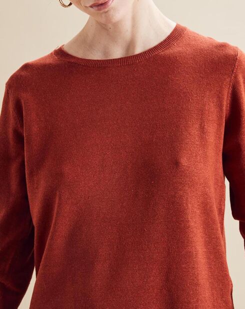 Pull en Lin mélangé Napoli terra