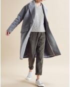 Manteau en Laine mélangée Mamma gris