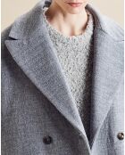 Manteau en Laine mélangée Mamma gris