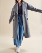 Manteau en Laine mélangée Mamma gris