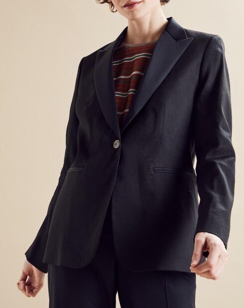 Veste en Lin mélangé Victoire noire