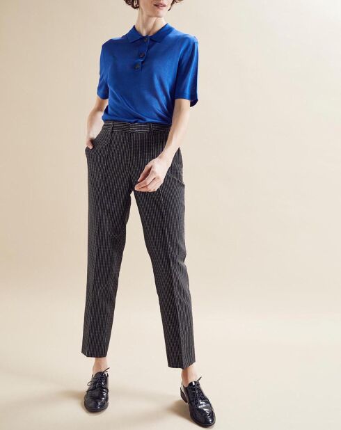 Zwarte gestreepte broek van Priscille