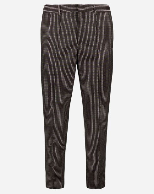 Zwarte gestreepte broek van Priscille