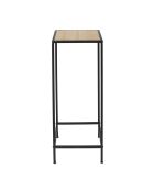 Sellette en bambou noir/beige - 70x30x30 cm