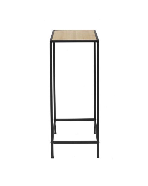 Sellette en bambou noir/beige - 70x30x30 cm
