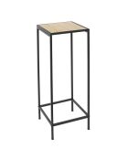 Sellette en bambou noir/beige - 70x30x30 cm