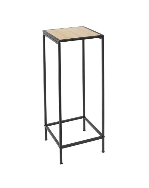 Sellette en bambou noir/beige - 70x30x30 cm