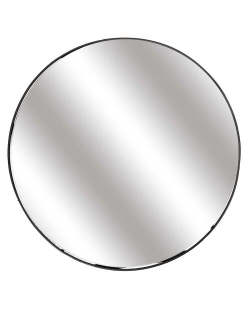 Miroir filaire avec étagère noir - D.45x10 cm