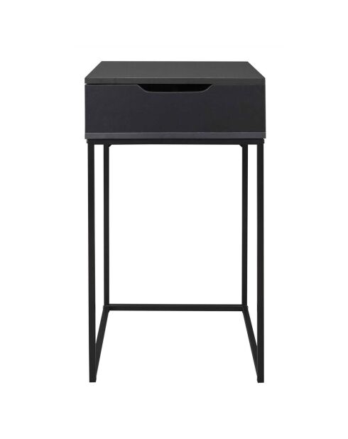 Coiffeuse Abbott noire - 45x77x45 cm