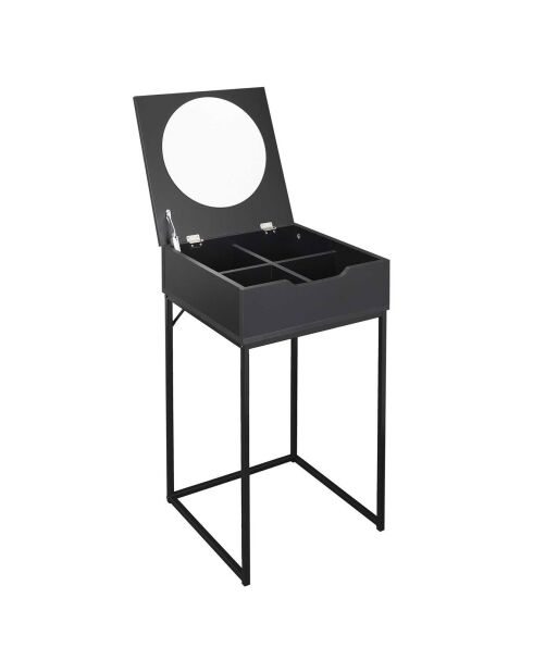 Coiffeuse Abbott noire - 45x77x45 cm