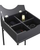 Coiffeuse Abbott noire - 45x77x45 cm
