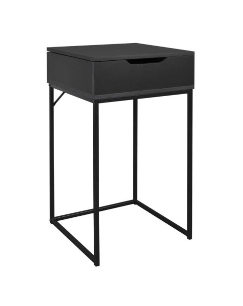 Coiffeuse Abbott noire - 45x77x45 cm