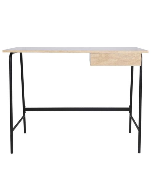 Bureau Stanford marron/noir - 100x75x50 cm